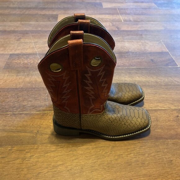 Cody James Brown Square Toe Cowboy Western Boots Youth Size 3 D style 43072C